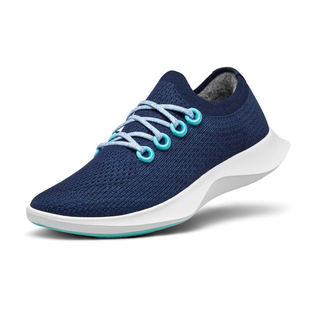 Allbirds Men's Running Shoes Navy - Tree Dashers - 97620ECIP